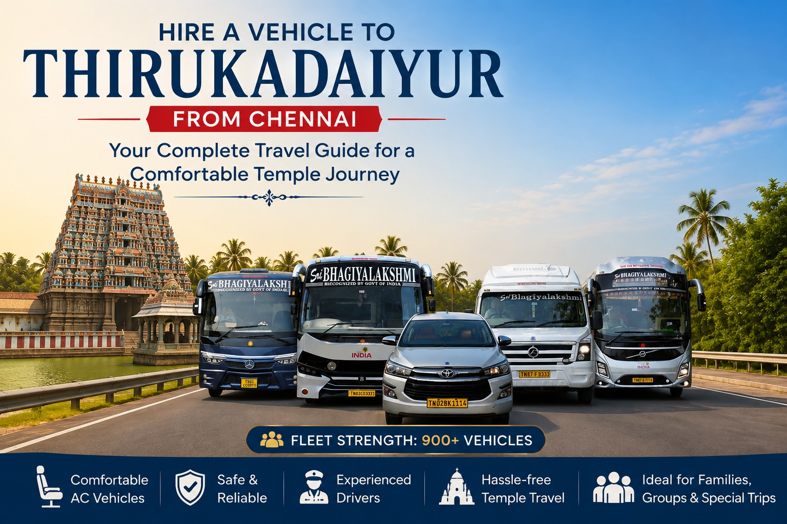 hire a vehicle tirukadaiyur from chennai